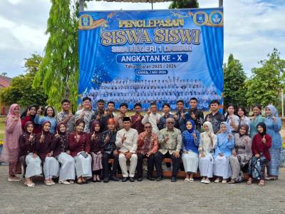 Pemkab Beltim Hadiri Penglepasan Siswa SMAN 1 Damar