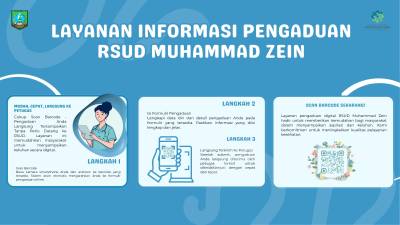 RSUD Muhammad Zein Hadirkan Layanan Informasi Pengaduan Berbasis Barcode