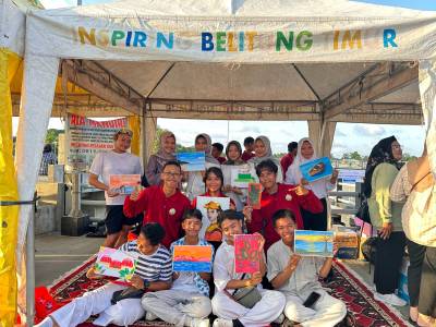 Warga Peringati Hari Pariwisata Dunia di Situ Kolong Minyak Manggar