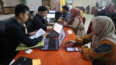 PERSIAPAN LAPORAN SPT TAHUNAN, KP2KP MANGGAR GELAR POJOK LAYANAN AKTIVASI AKUN CORETAX