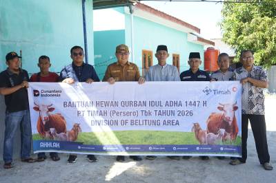 Jelang Iduladha, Pemkab Beltim dan PT Timah Pastikan Bantuan Hewan Kurban Tepat Sasaran
