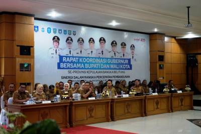 Rakor Gubernur Babel, Beltim Minta Dukungan Provinsi untuk Penguatan Gerbang Ekonomi Daerah